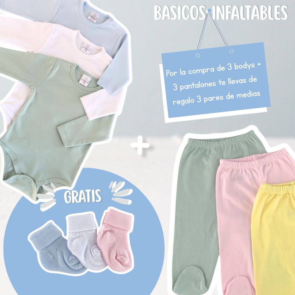 BASICOS INFALTABLES PACK X 9 UNIDADES