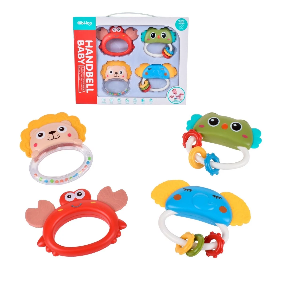 SET SONAJAS Y MORDEDORES 4 PZS