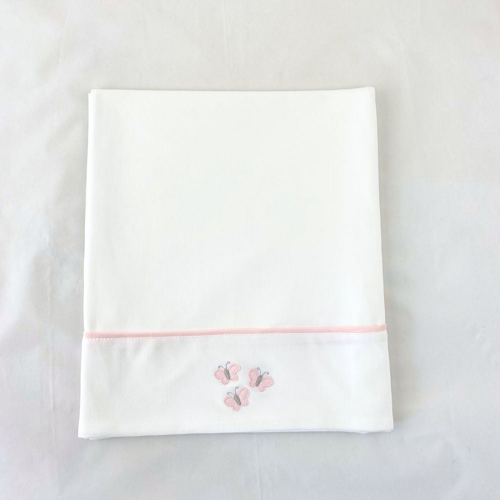 SABANA PARA CUNA ALGODON PIMA MARIPOSA 4311