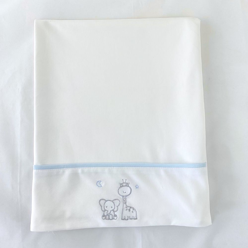 SABANA DE CUNA ALGODON PIMA JIRAFA NIÑO 4311