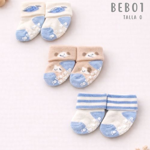 MEDIAS ANTIDESLIZANTE X3 BB DISEÑO TT 4420