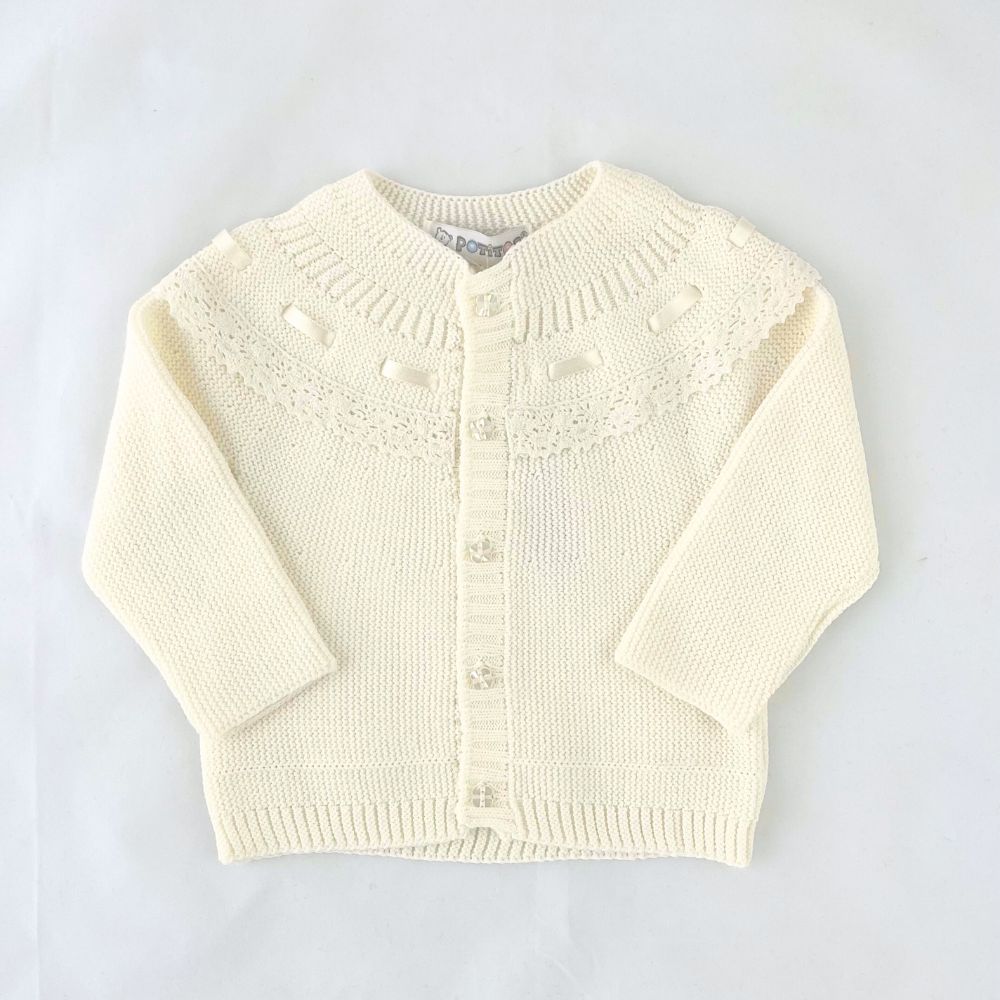 ROPOM DE HILO CORAZON HUESO 4804M3