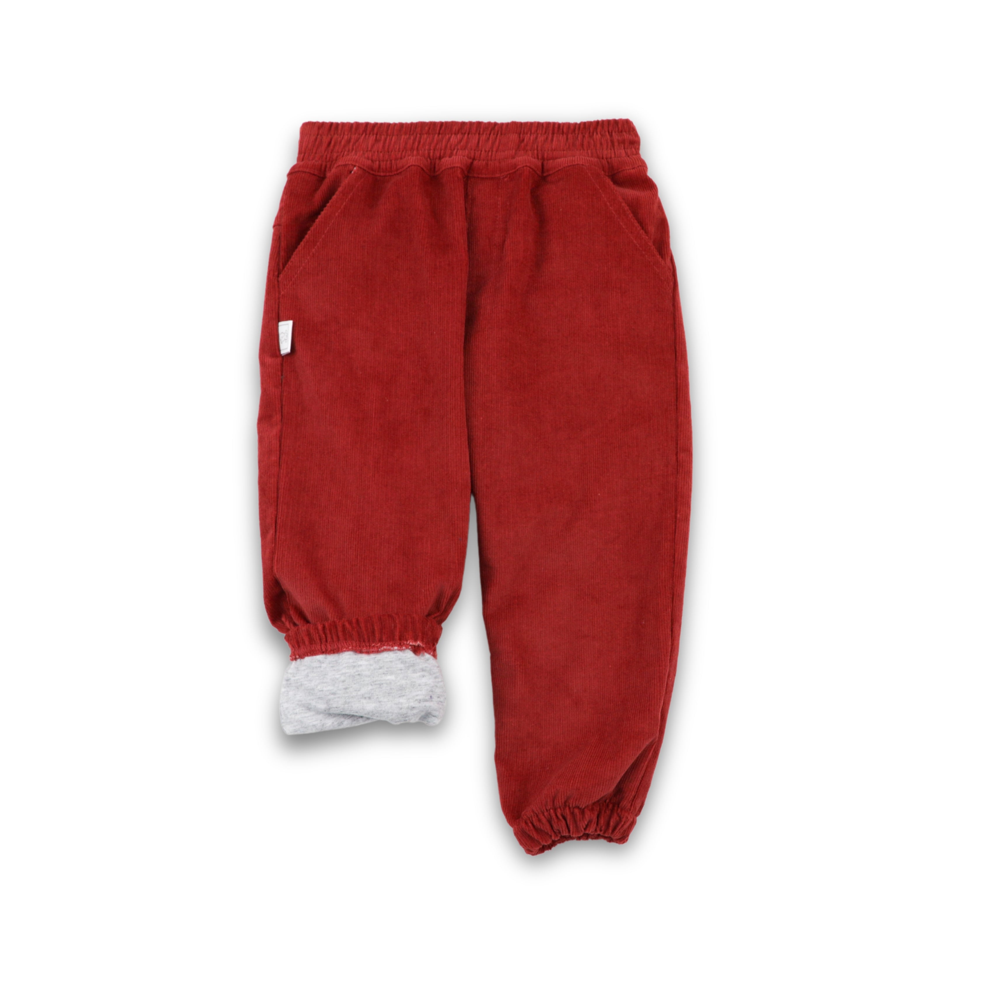 PANTALON BBCORD CON FORRO VINO 7695