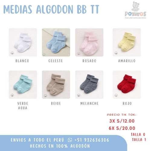 MEDIAS ALGODON BB TT