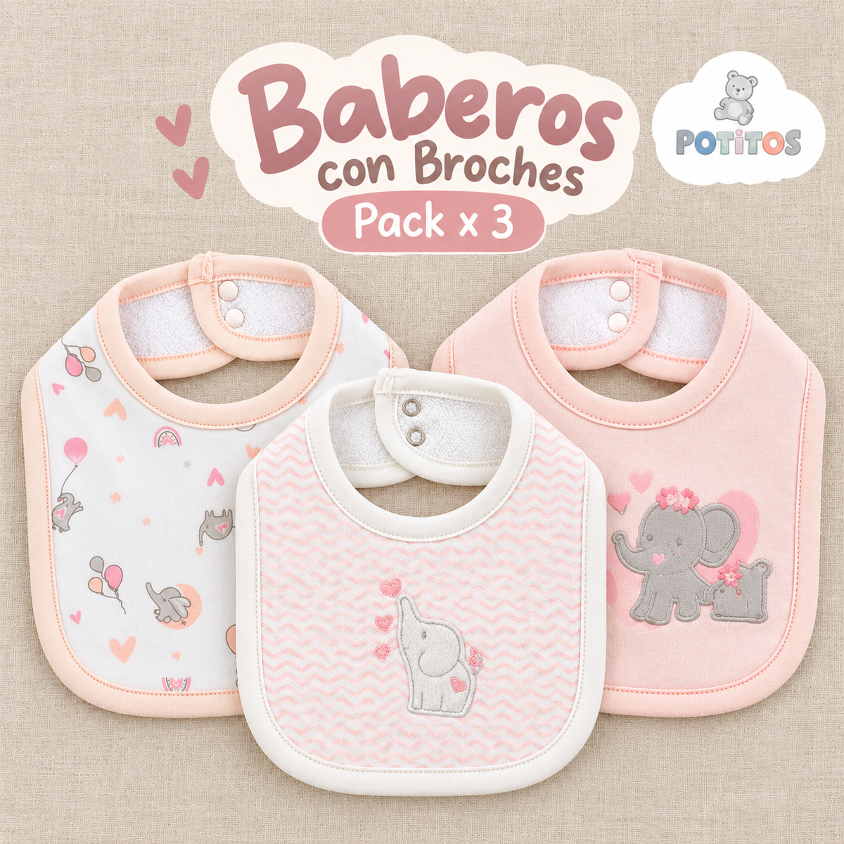BABERO BB1 BROCHE NIÑA 1010