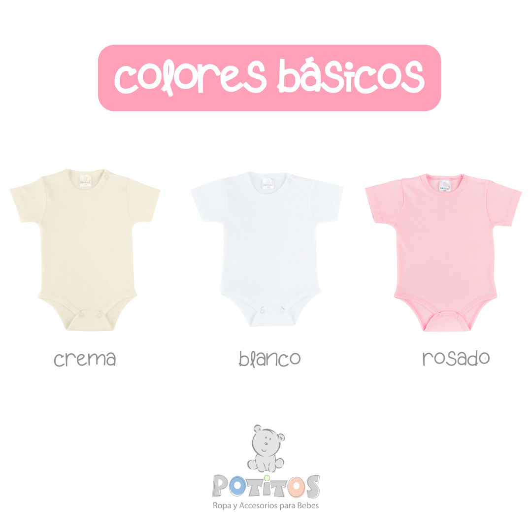 PACK X3 BODY MANGA CORTA NIÑA