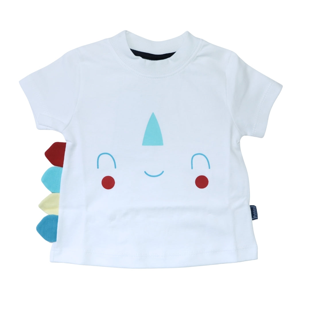 CONJUNTO TOÑO POLO MGC BLANCO + SHORT CELESTE