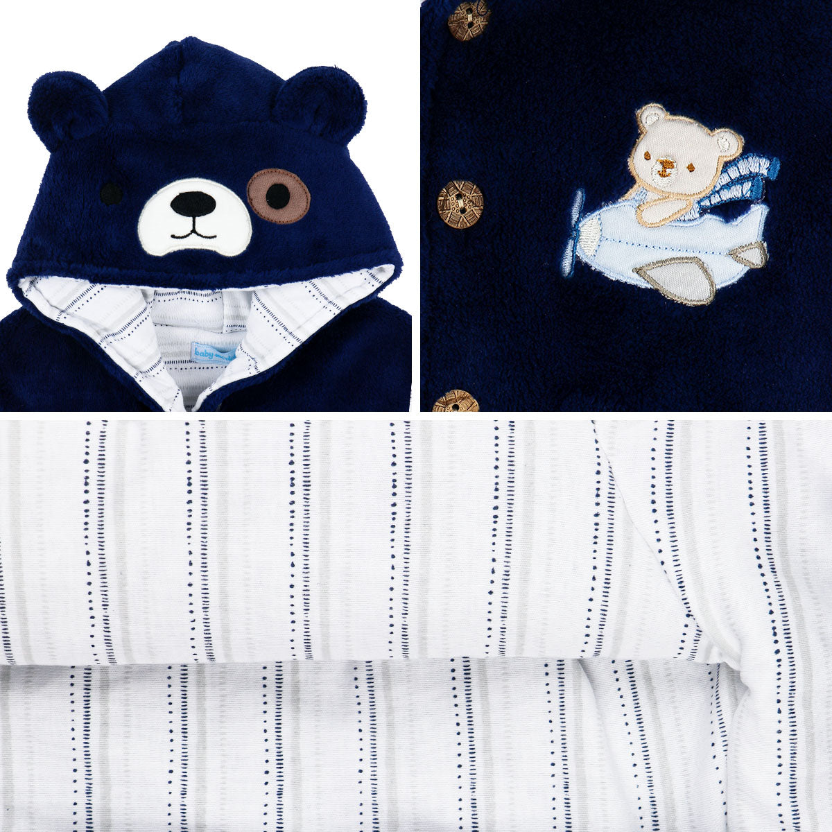 CONJUNTO ACOLCHADO PELUCHE OSO CUTE 10101*