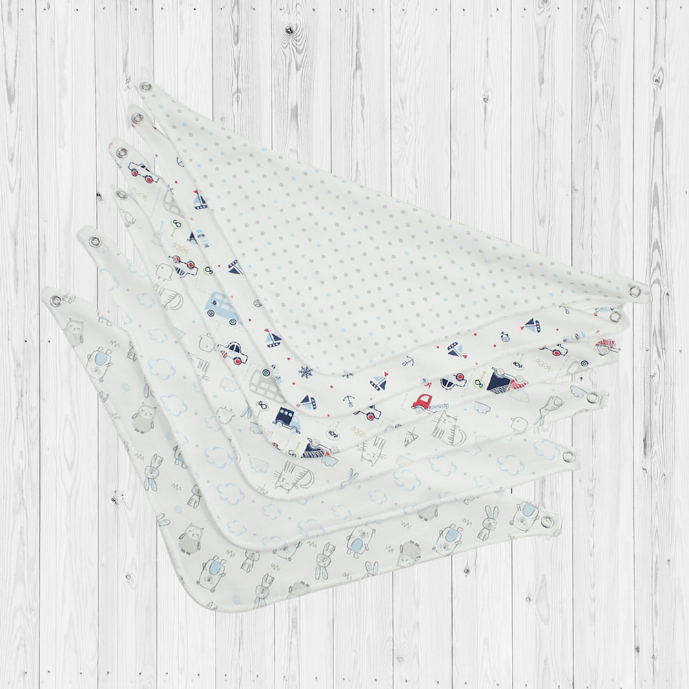 BABERO PACKx2 ESTAMPADO TRIANGULO NIÑO - 4173