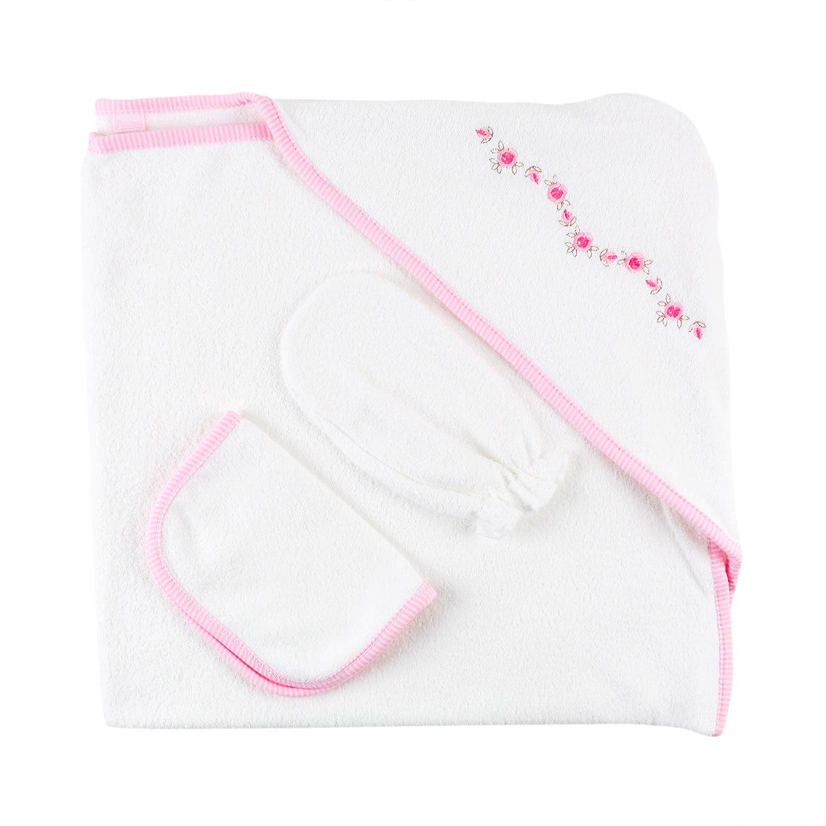 TOALLA FELPA BLANCO/ROS FLORCITA 171020