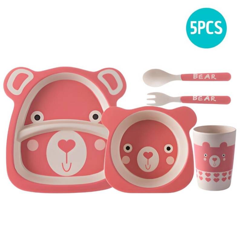 Platos de Bambu para Bebes 5Pcs 65602