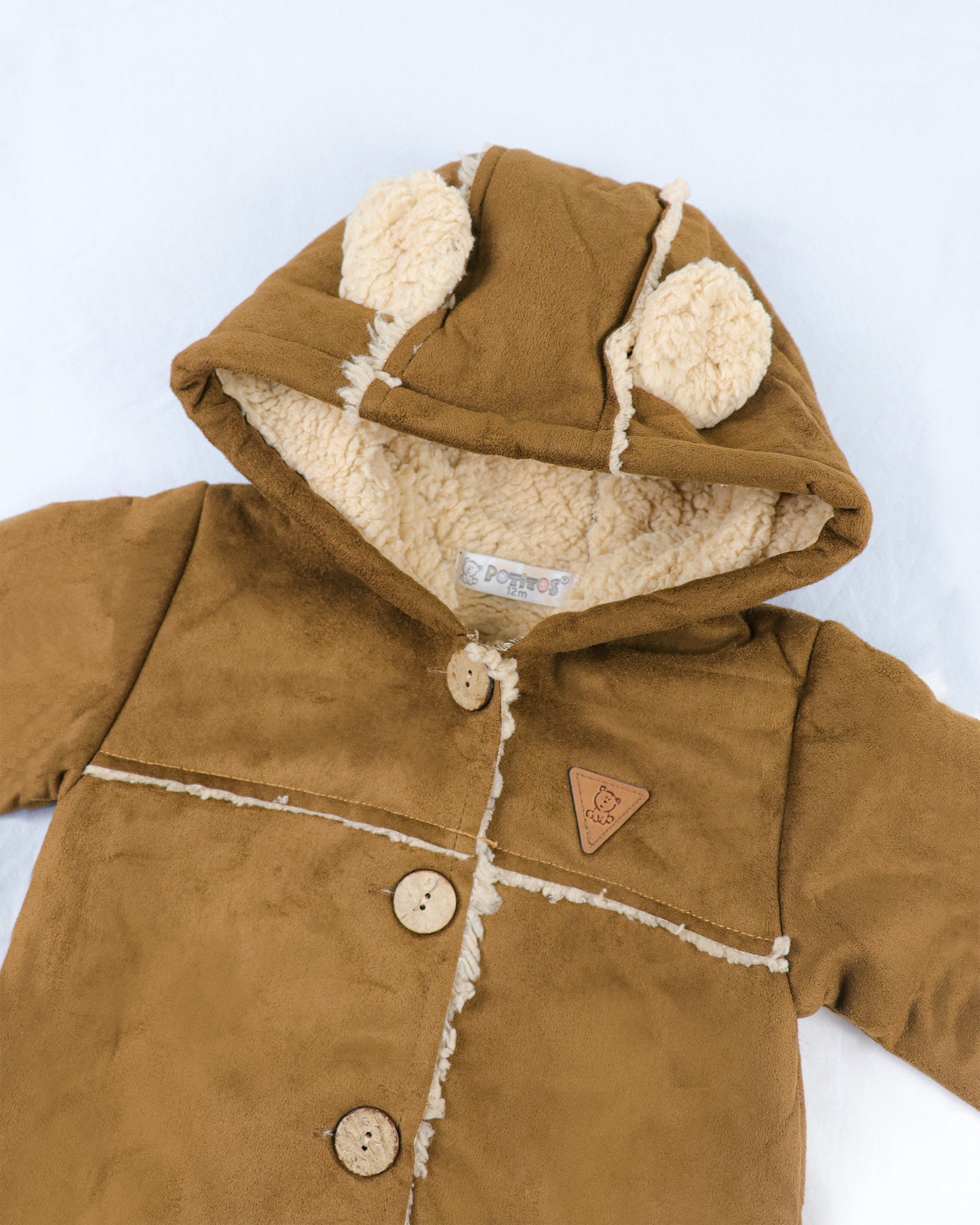 CASACA PANA CON FORRO PELUCHE MARRON 7715