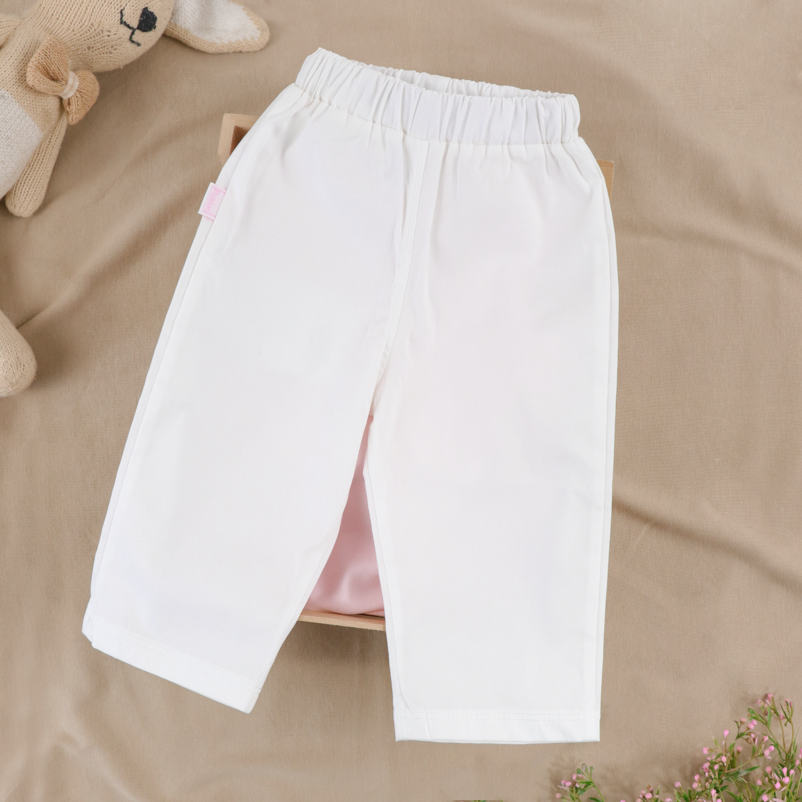 CONJUNTO MOTITAS PALO ROSA BLUSA + PANTALON 8384