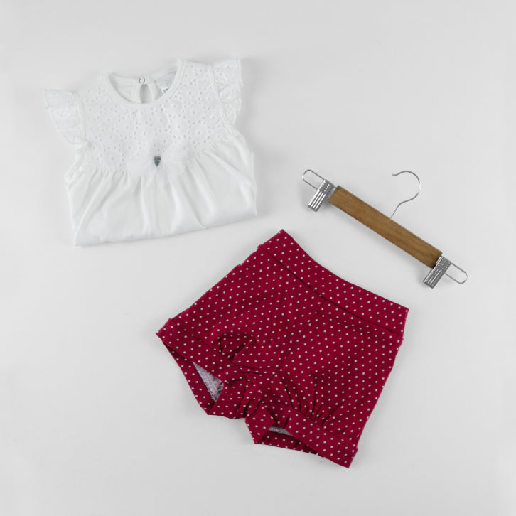 CONJUNTO GIOVANA HUESO POLO + SHORT 7996