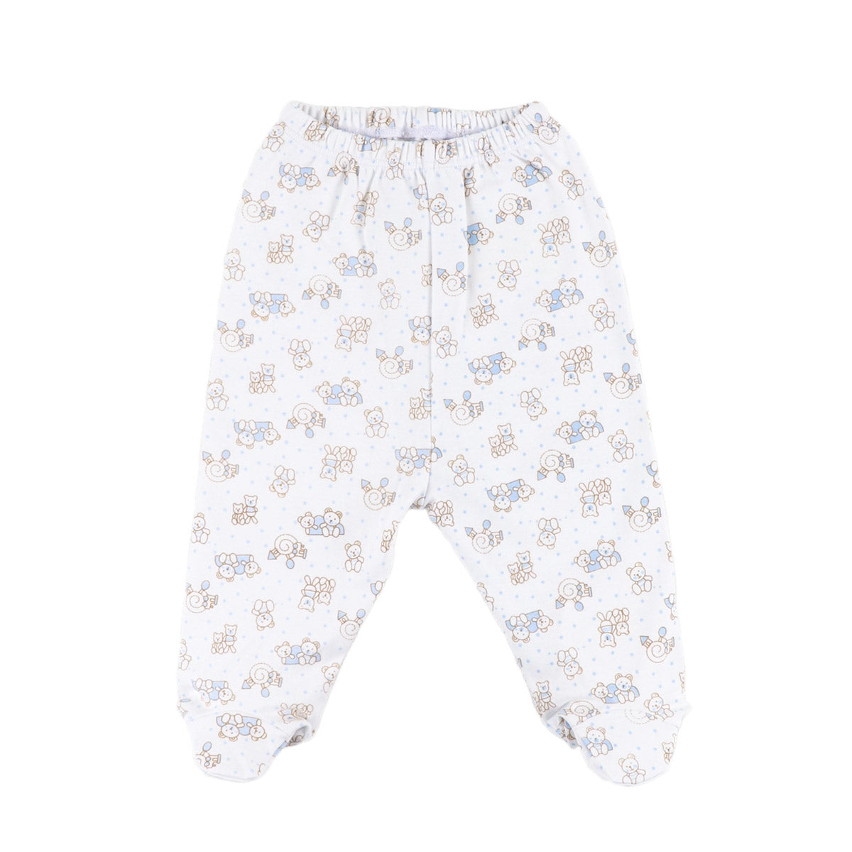 PANTALON C/PIE ESTAMPADO TREN CEL 6204*