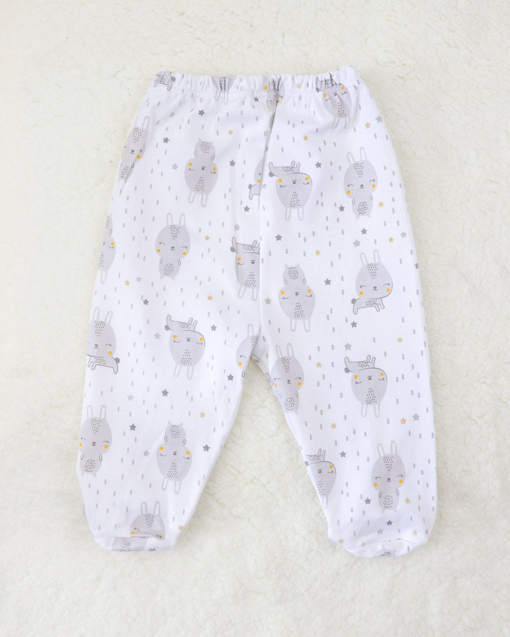 PANTALON C/PIE ESTAMPADO CONE GRIS*