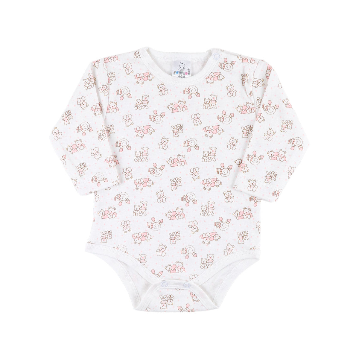 BODY MG LARGA ESTAMPADO ROSADO TRENSITO 6202*