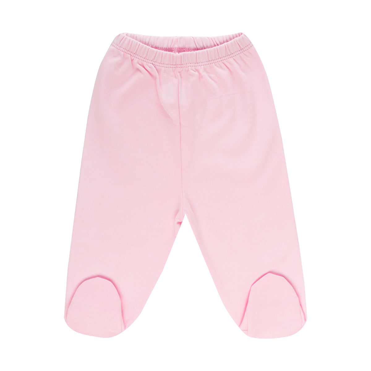 PANTALON BB C/PIE COLOR ROSADO