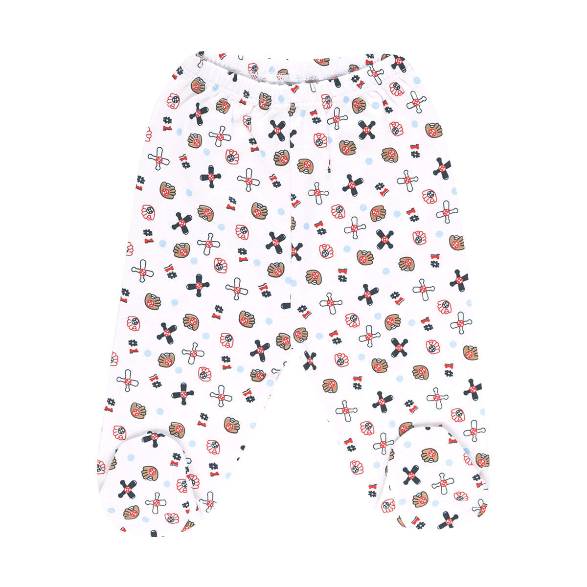 PANTALON C/ PIE ESTAMPADO BASSEBALL*