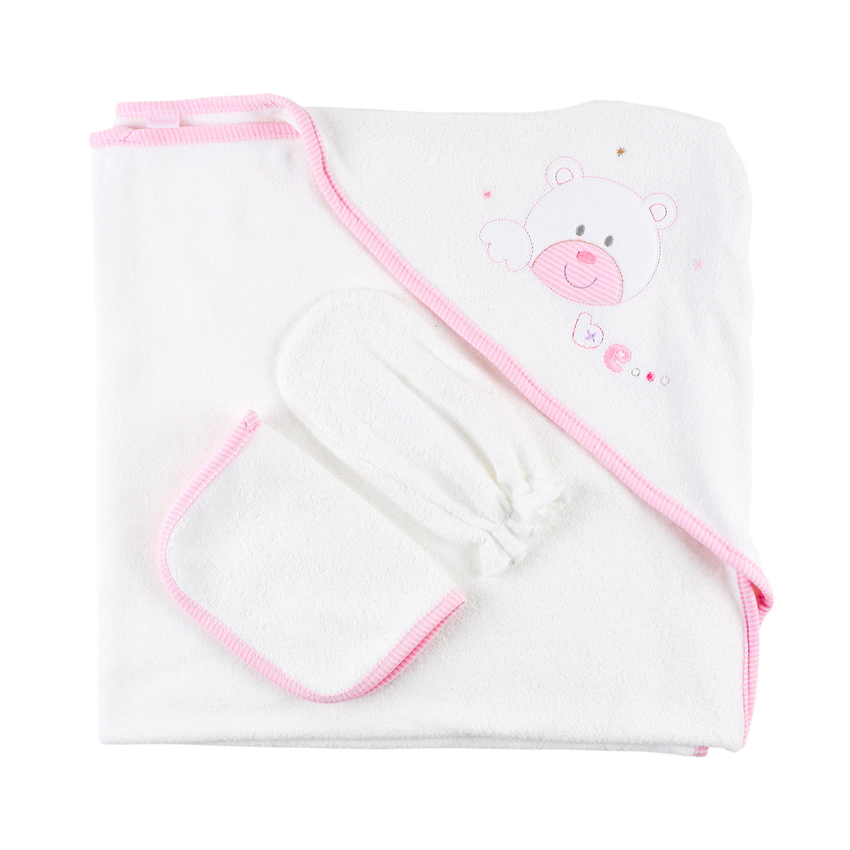 TOALLA FELPA BLANCO/ROS OSA 171010