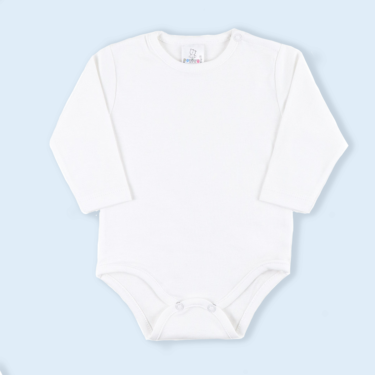 BODY MANGA LARGA COLOR BLANCO