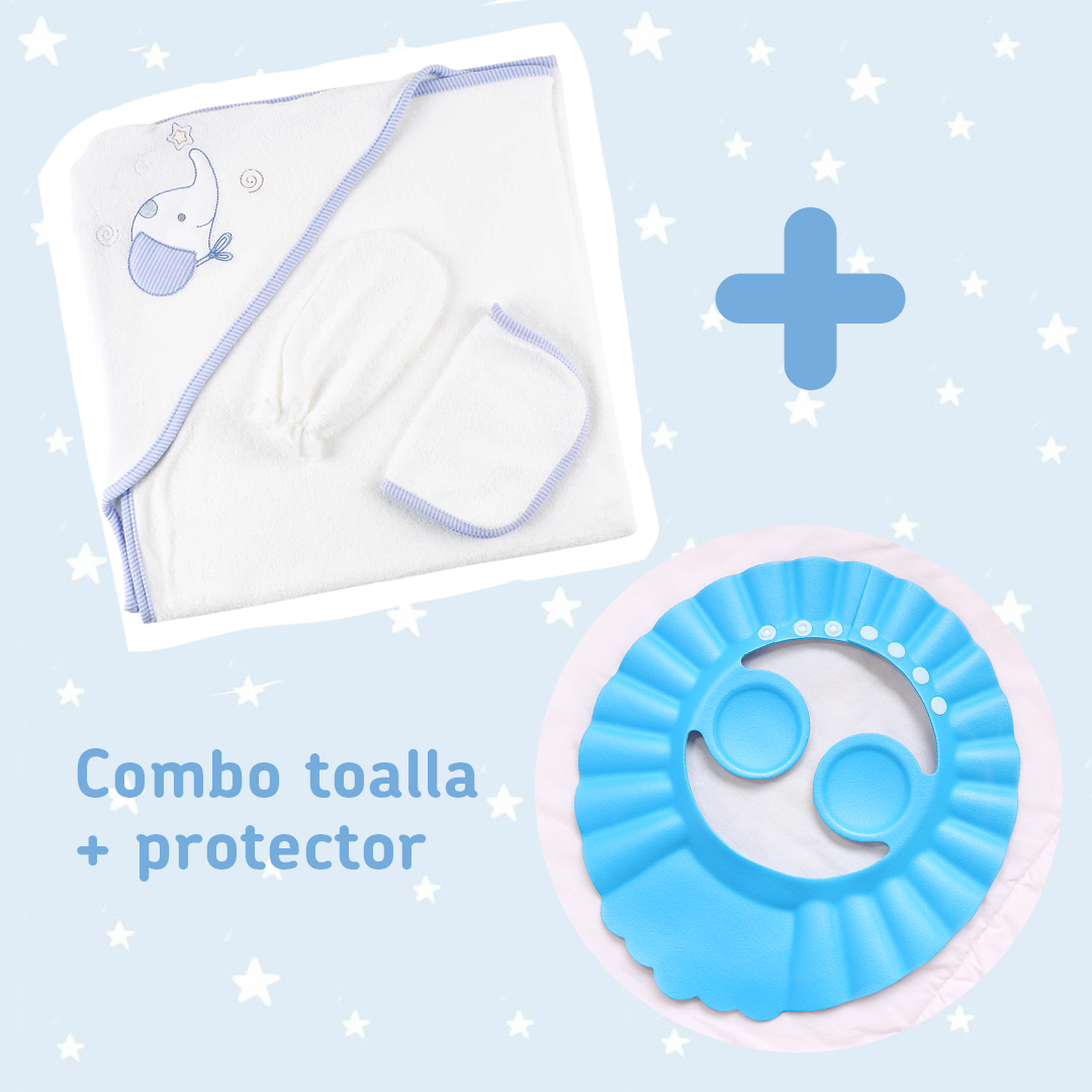 COMBO TOALLA FELPA + PROTECTOR DE BAÑO