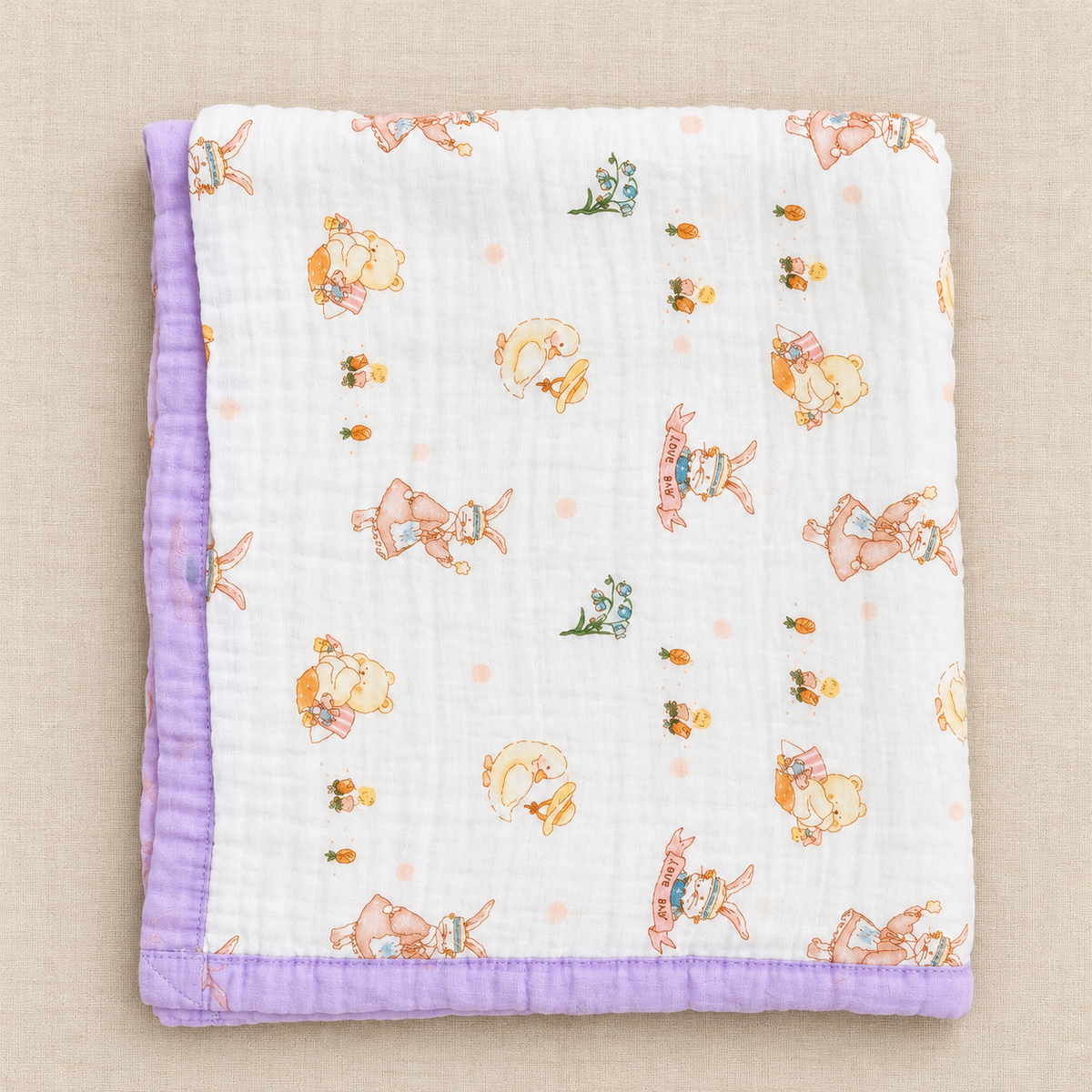 MUSELINA MARY 6CAPAS Estampado con Ribete 2608