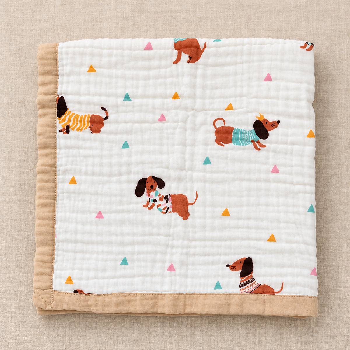 MUSELINA MARY 6CAPAS Estampado con Ribete 2608