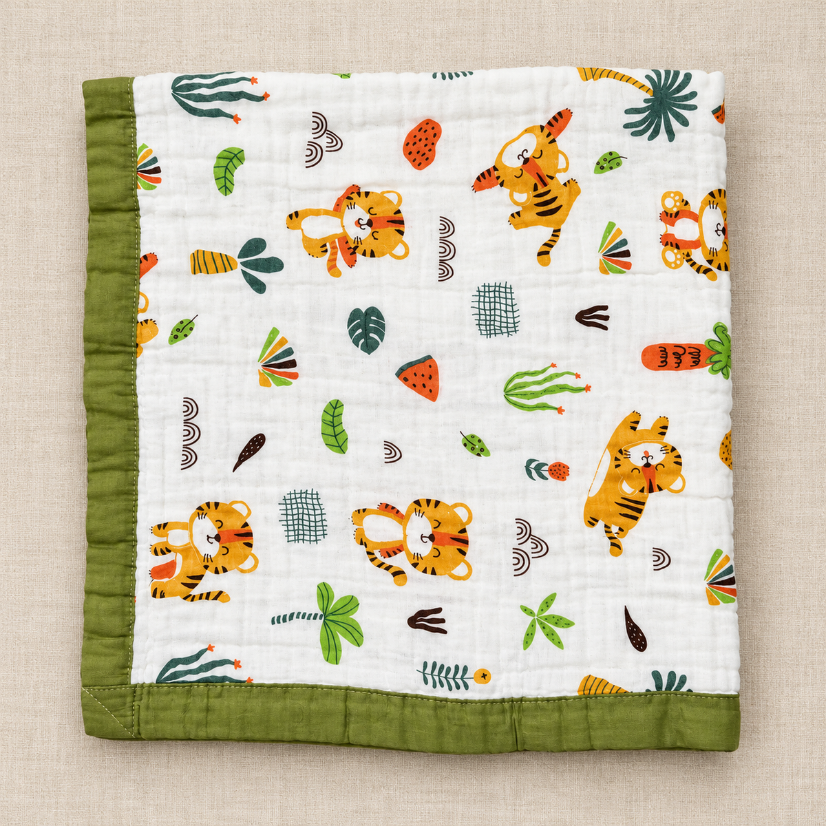 MUSELINA MARY 6CAPAS Estampado con Ribete 2608