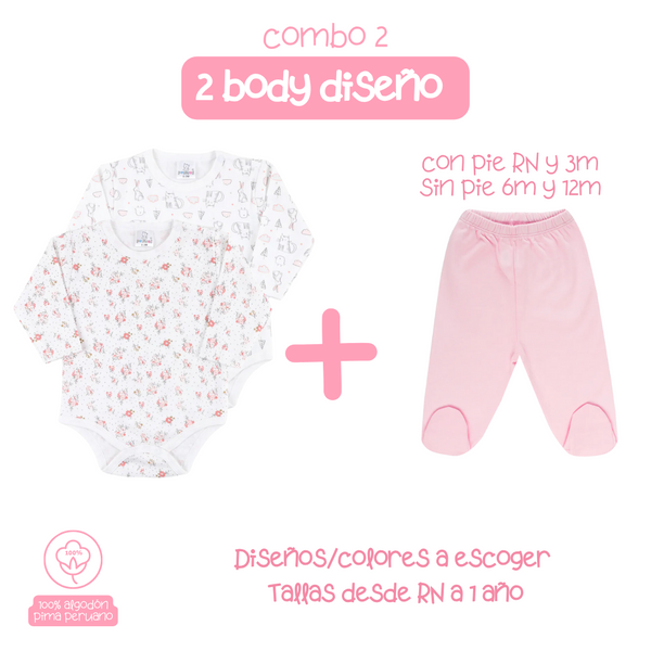 3PACK CONE BODY MANGA LARGA+ PANTALON NIÑA 9011*