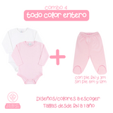 3PACK CONE BODY MANGA LARGA+ PANTALON NIÑA 9011*