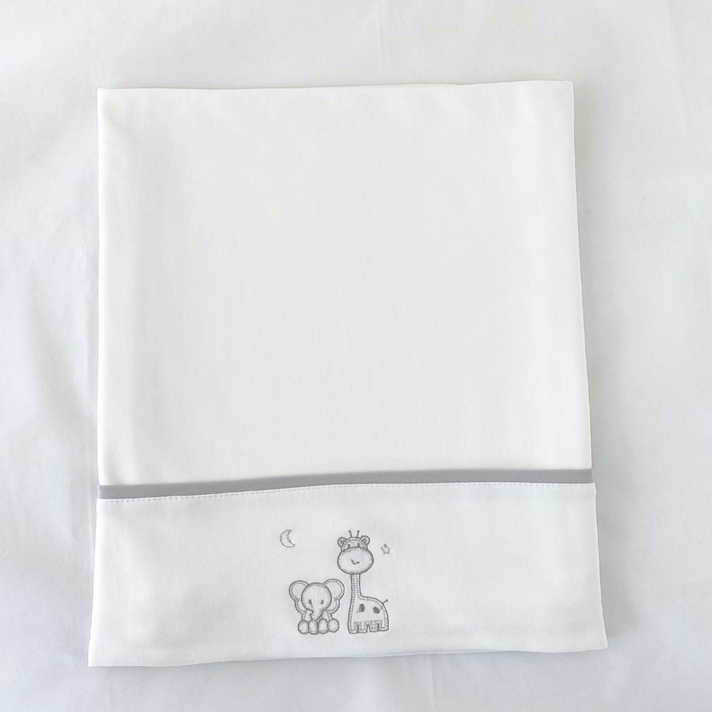 SABANA DE CUNA ALGODON PIMA PLOMO 4311