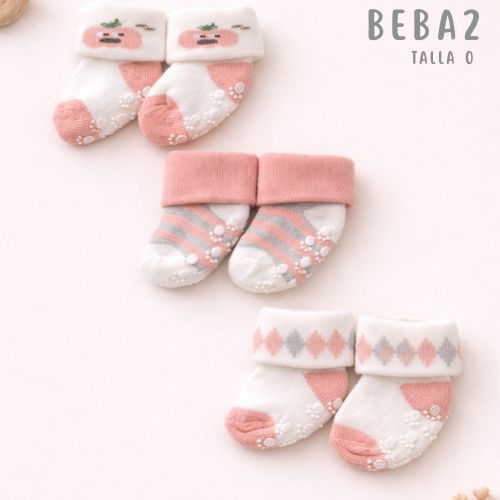 MEDIAS ANTIDESLIZANTE X3 BB DISEÑO TT 4420