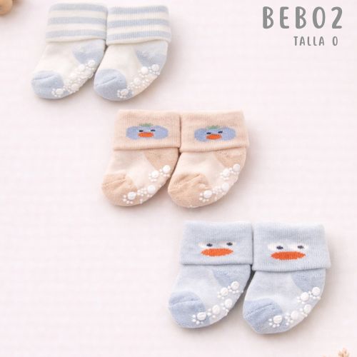 MEDIAS ANTIDESLIZANTE X3 BB DISEÑO TT 4420