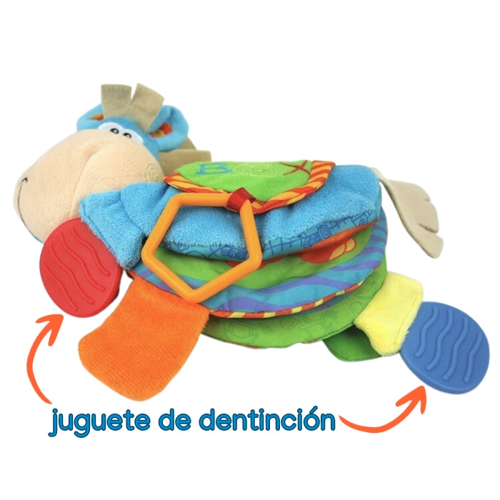 LIBRO MORDEDOR CON TEXTURA BURRITO CLIP CLOP