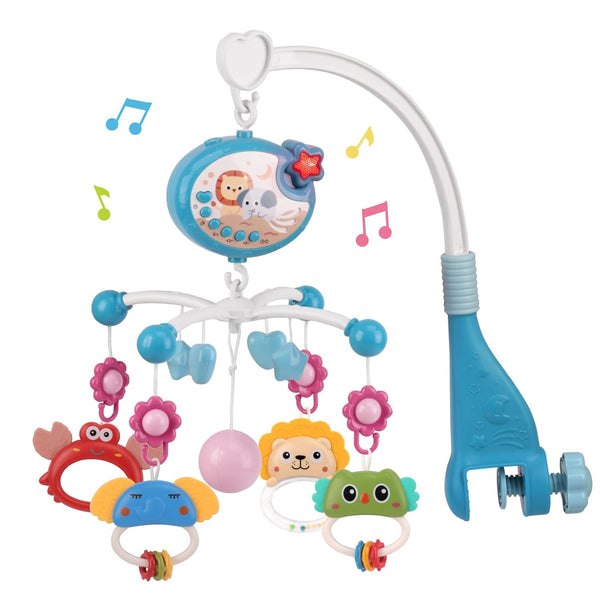 MOVIL PROYECTOR MUSICAL + SONAJAS ANIMALITOS
