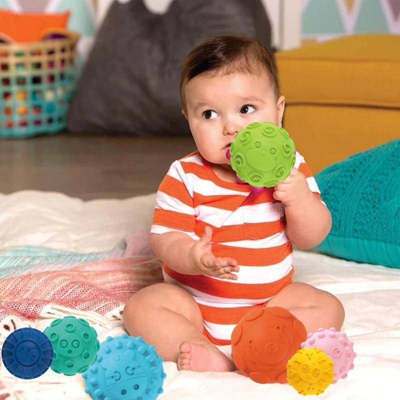 PACK PELOTAS SENSORIALES CON TEXTURA x 8un