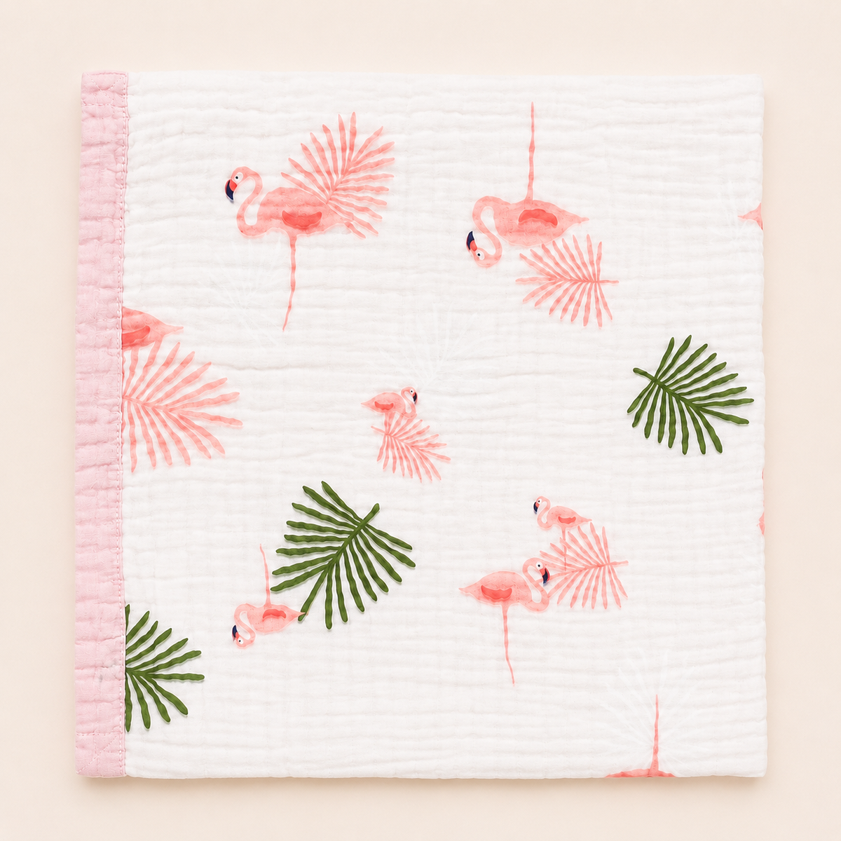 MUSELINA NATY 6CAPAS Estampado con Ribete 2608