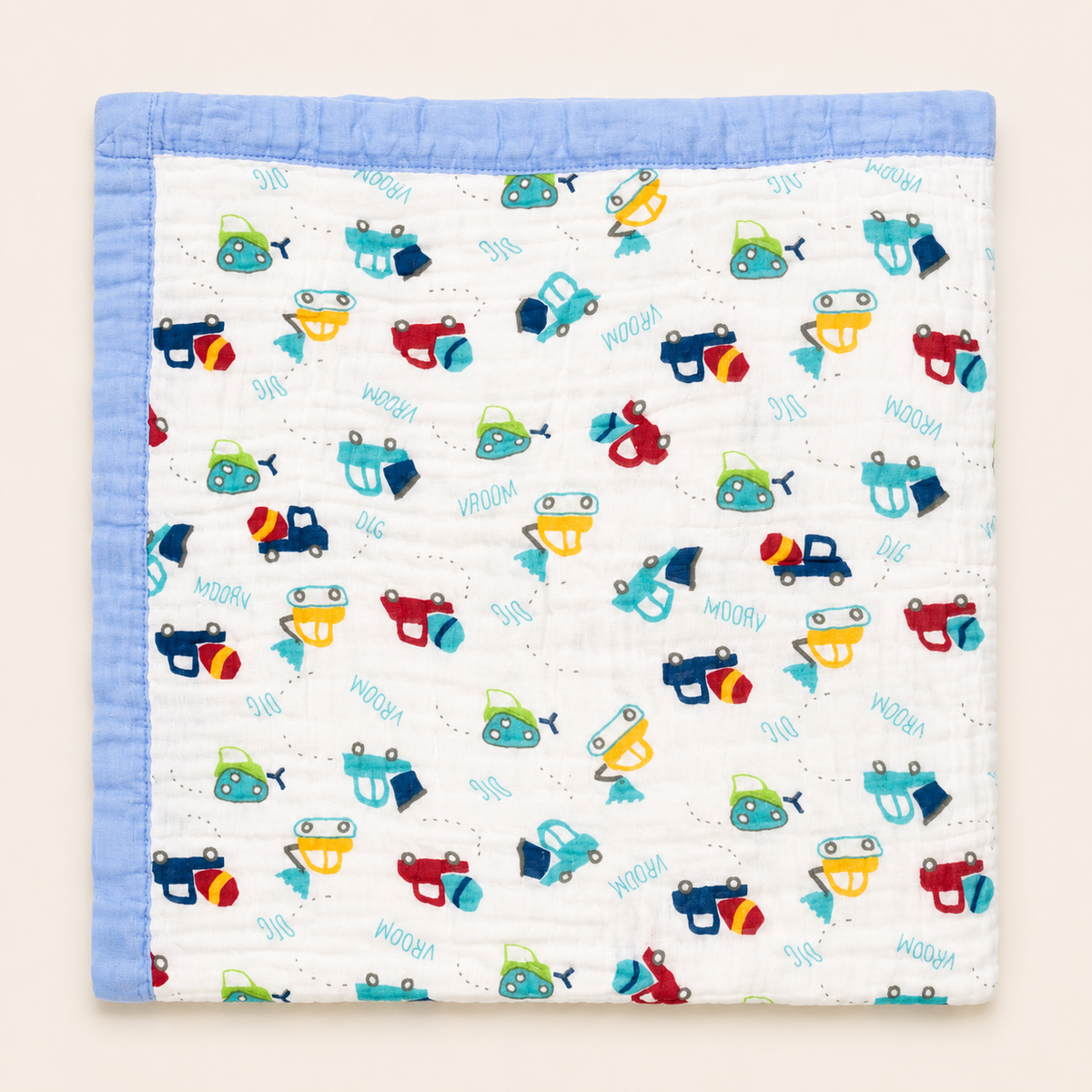 MUSELINA NATY 6CAPAS Estampado con Ribete 2608