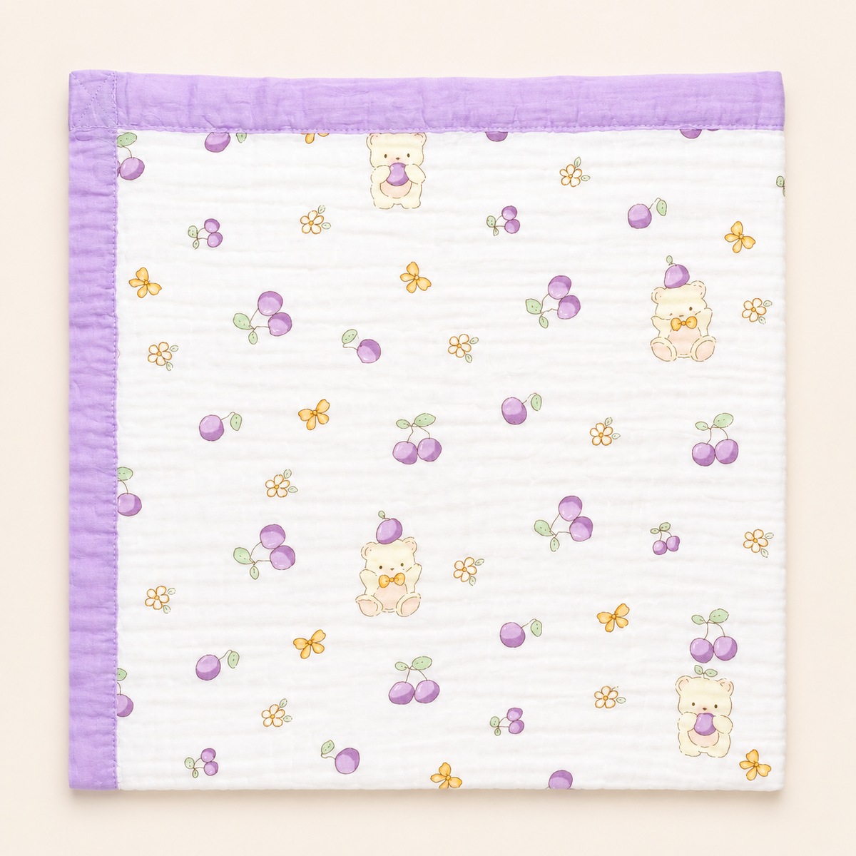 MUSELINA NATY 6CAPAS Estampado con Ribete 2608