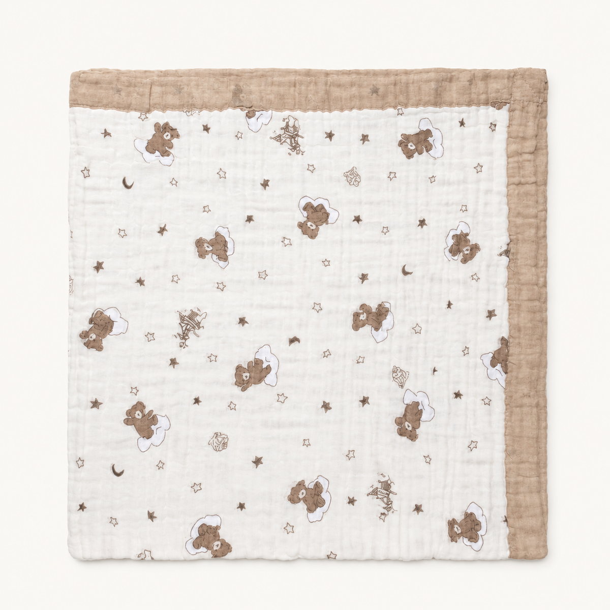 MUSELINA NATY 6CAPAS Estampado con Ribete 2608