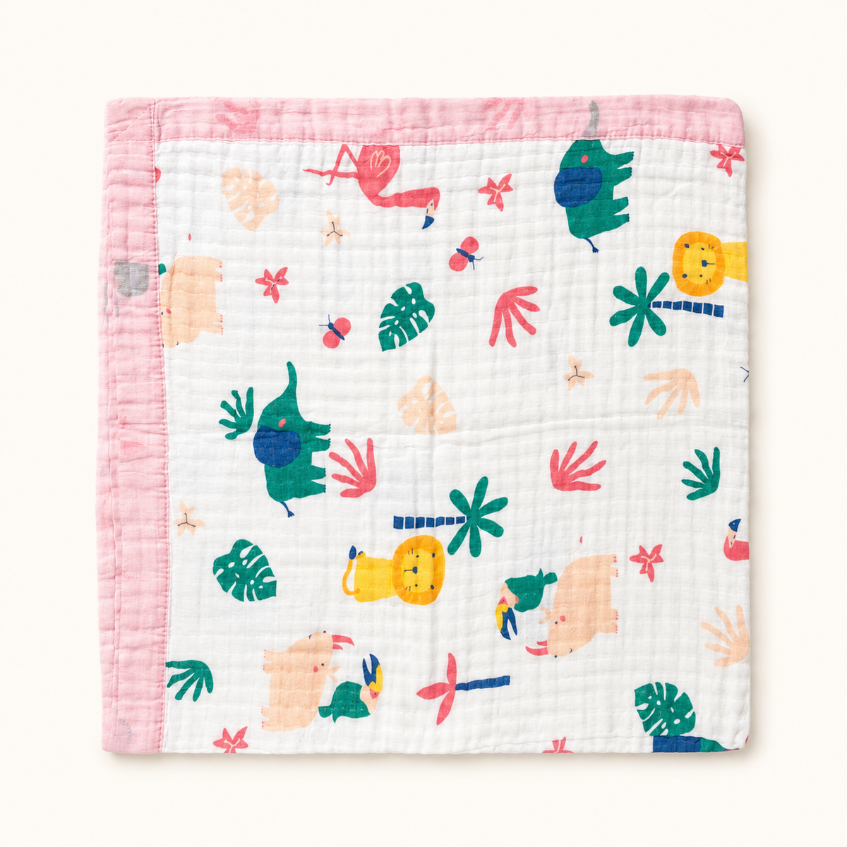 MUSELINA NATY 6CAPAS Estampado con Ribete 2608