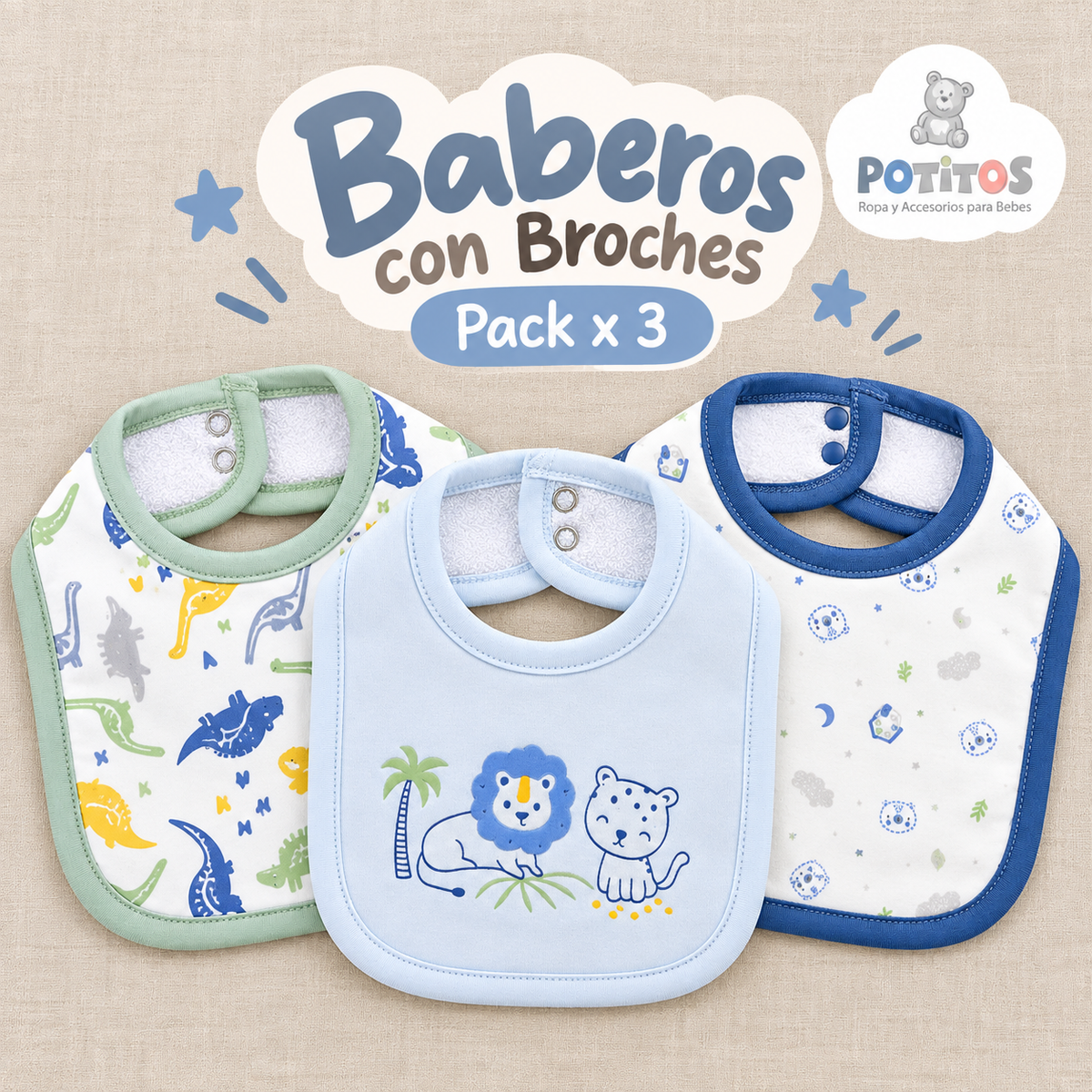 BABERO BB1 BROCHE NIÑO 1020