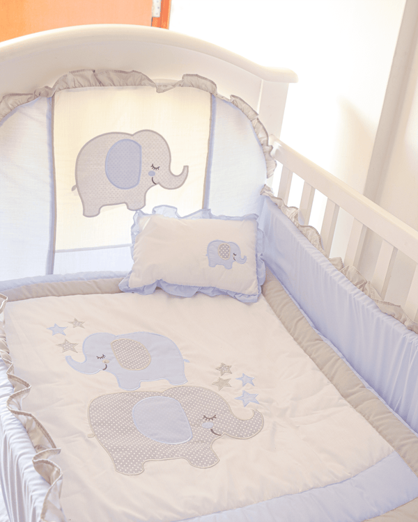 SET DE CUNA ELEFANTE PLOMO 3557