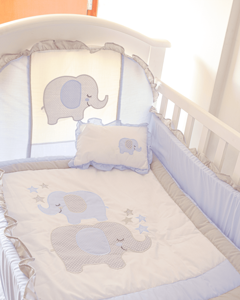 SET DE CUNA ELEFANTE PLOMO 3557