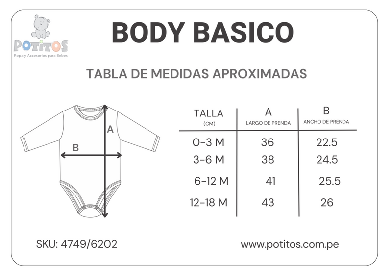 BODY MG LARGA ESTAMPADO BASSEBALL*