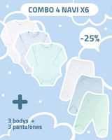 6PACK NAVI BODY MANGA LARGA+PANTALON 9012