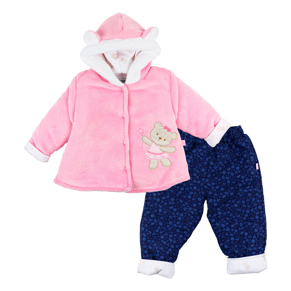 CONJUNTO ACOLCHADO PELUCHE OSO CUTE 10001*