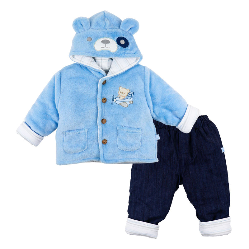 CONJUNTO ACOLCHADO PELUCHE OSO CUTE 10101