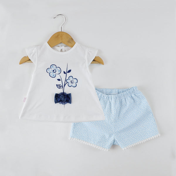 CONJUNTO PAMELA BLANCO POLO + SHORT 7448